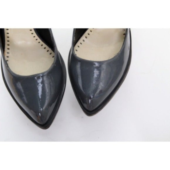 stella mccartney platform wedge heels patent leather slip on morgana sz 38 us 8 - Picture 3 of 12